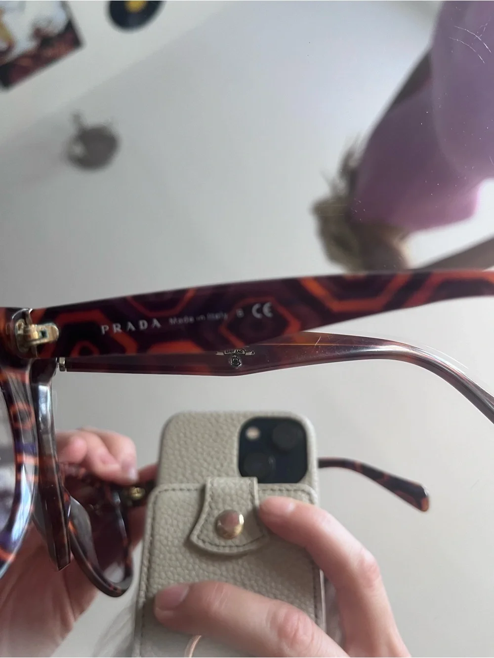 Prada stylish tortoiseshell